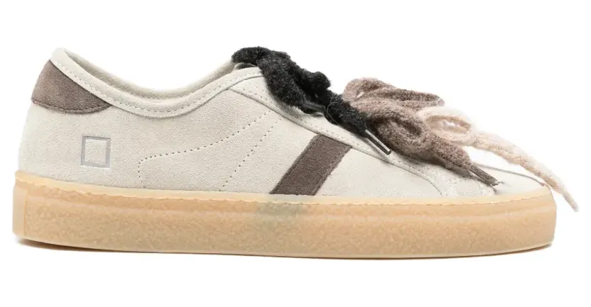 D.A.T.E. Tender W suede lace-up sneakers – Beige (W451TESDIV)