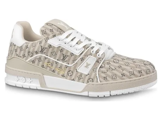Louis Vuitton Trainer Beige Stripe Monogram (1ABG0H)