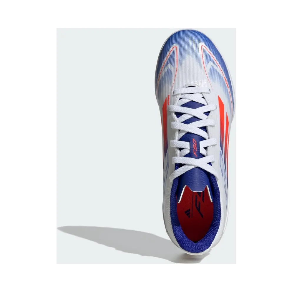 adidas F50 League Turf Cloud White Solar Red Lucid Blue (IF1372)