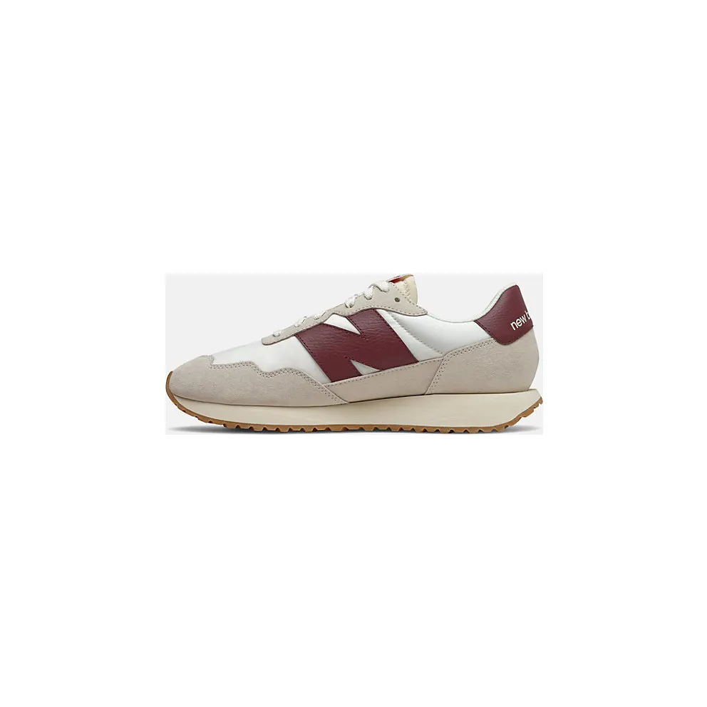 New Balance 237 White Burgundy (MS237SB)
