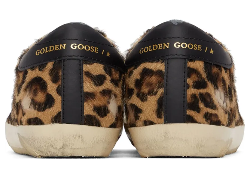 Golden Goose White & Brown Pony Hair Super-Star Classic Sneakers (GWF00101.F000565.80189) (4)