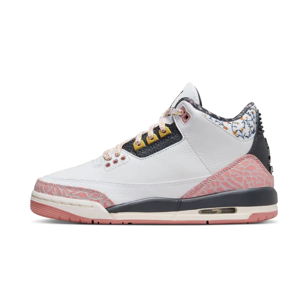 Air Jordan 3 GS “White/Red Stardust” (441140-100)