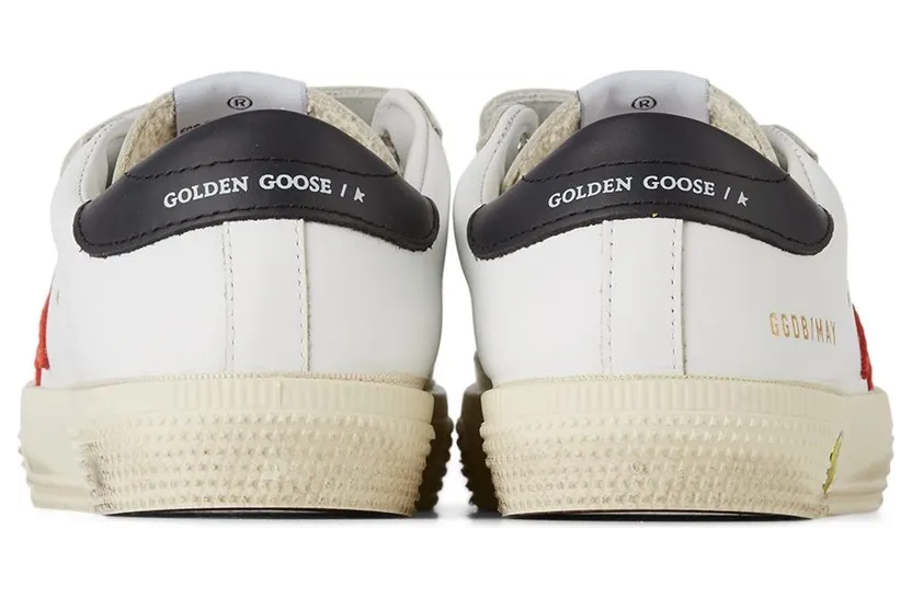 Golden Goose Baby White & Red May School Velcro Sneakers (GJF00198.F001997.10763) (2)