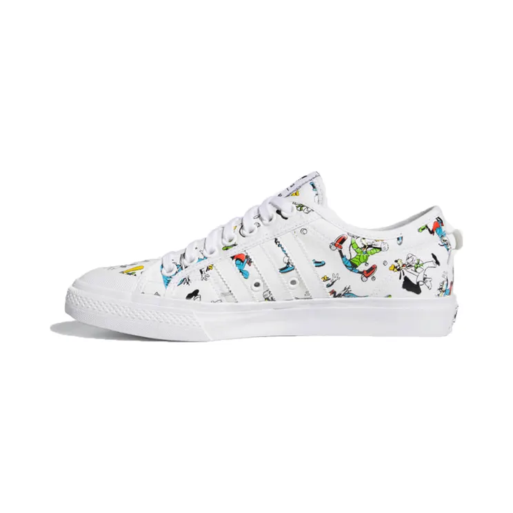 Adidas Disney x Nizza ‘Sport Goofy Pack – White’ Cloud White/Scarlet/Core Black (FW0645)