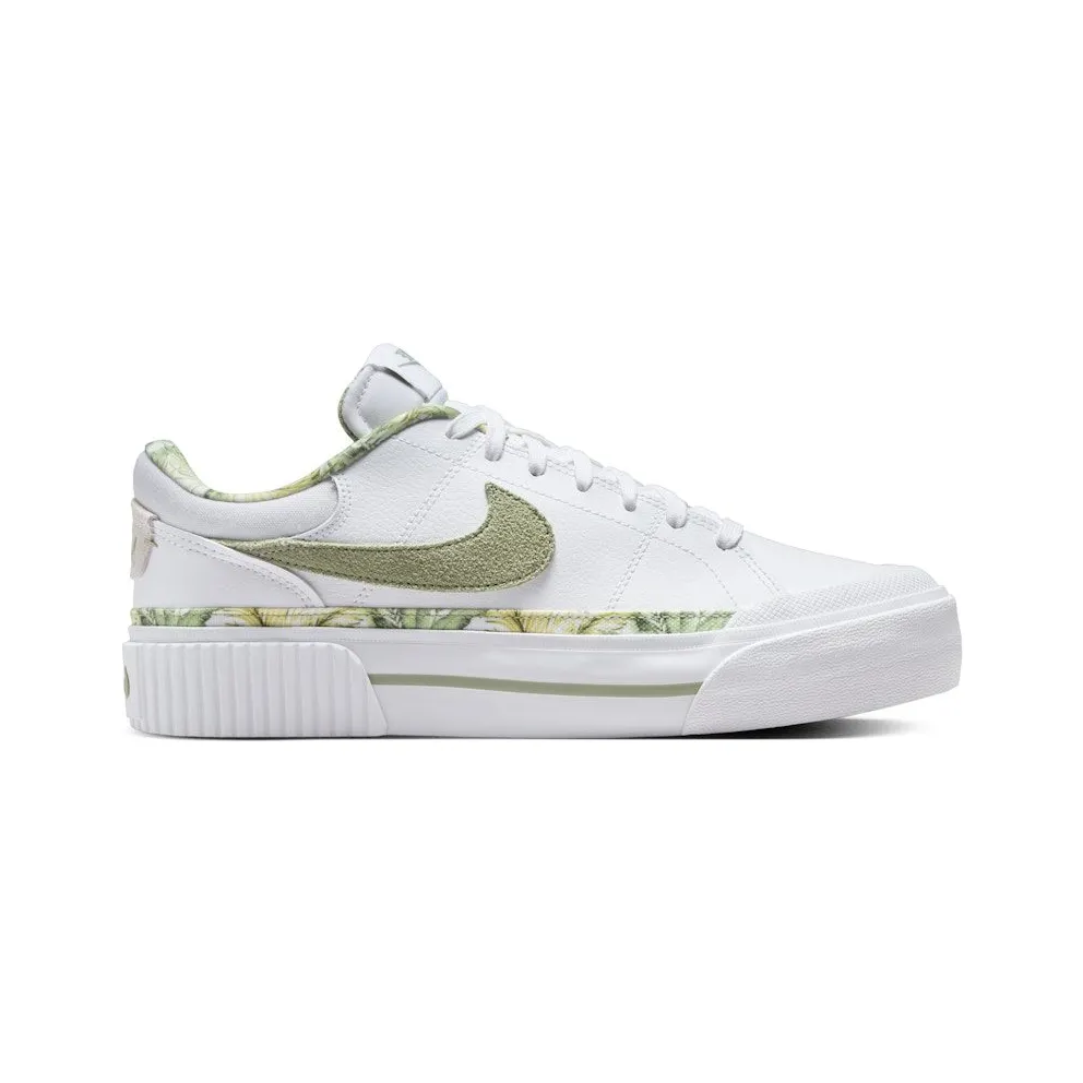 Nike Court Legacy Lift White Multi-Color Gum Medium Brown Oil Green (HF5054-100)
