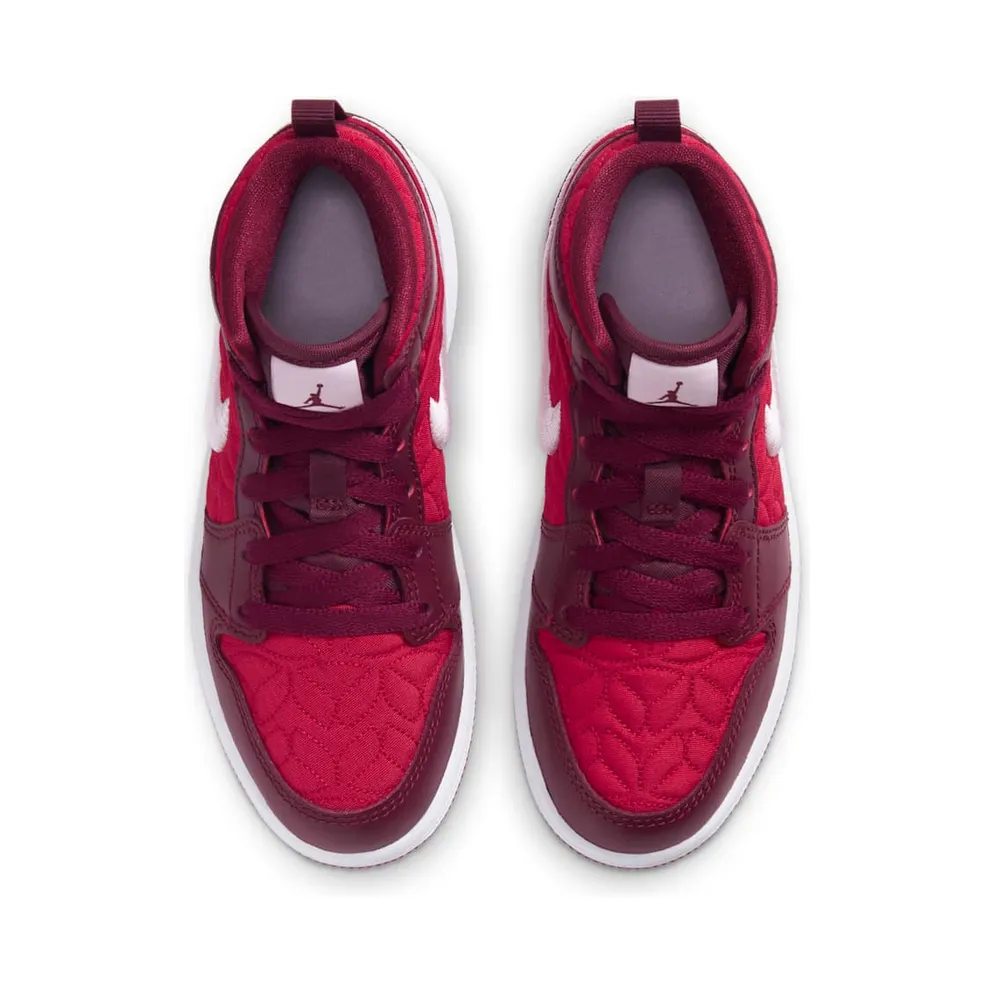 Jordan 1 Mid Red Quilt (PS) (AV5173-600)