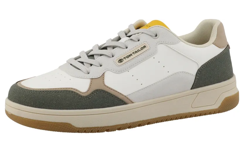 Tom Tailor sneaker Lichtbruin / Grijs / Spar / Wit (023289)