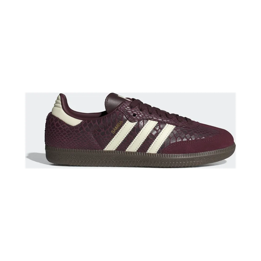 Adidas SAMBA OG Maroon / Cream White / Gold Metallic “Snake” (IH3979)
