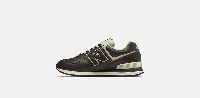 New Balance 574 Black Leather (ML574LPK)