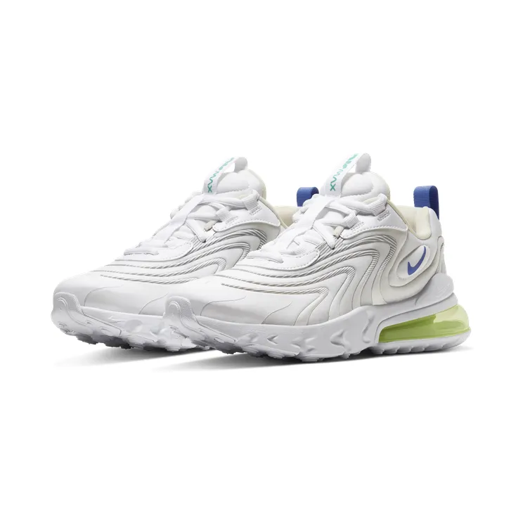 Nike Air Max 270 React Eng “White / Laser Orange / Aurora Green / Sapphire” (CZ4215-100)