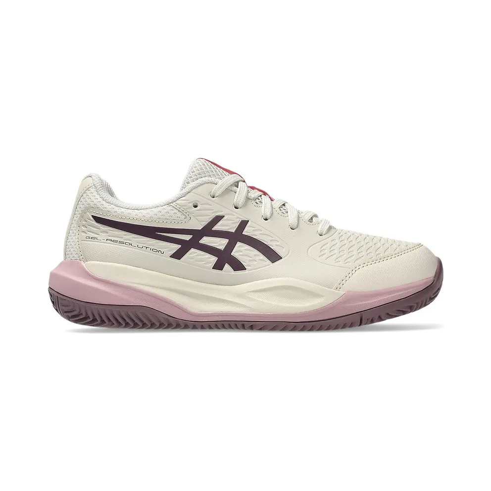 ASICS GEL-RESOLUTION X GS CLAY “Soft Oat / Dark Aubergine” (1044A080-250)