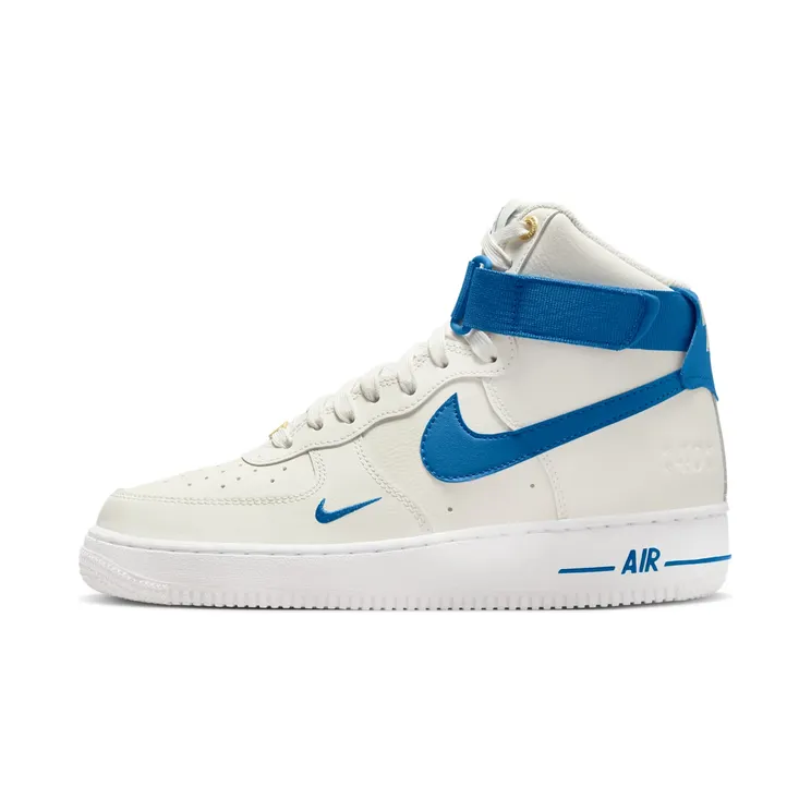 Nike Air Force 1 High SE Wmns “Sail / White / Metallic Gold / Blue Jay” (DQ7584-100)
