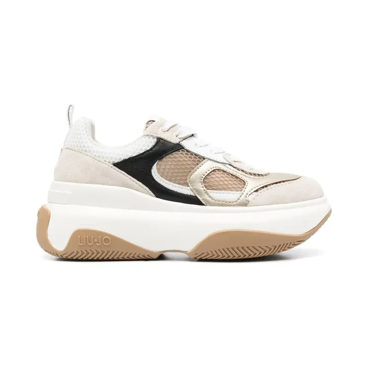 LIU JO June sneakers met plateauzool – Beige (BA3069PX031)