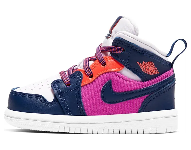 Jordan 1 Mid Fire Pink Barely Grape (644507-602)