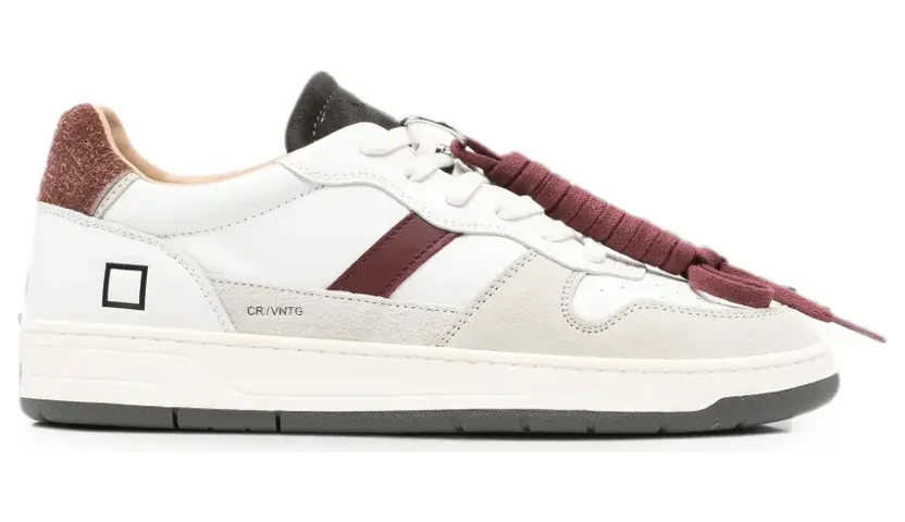 D.A.T.E. Court 2.0 Vintage panelled leather sneakers – White (M451C2VNWX)
