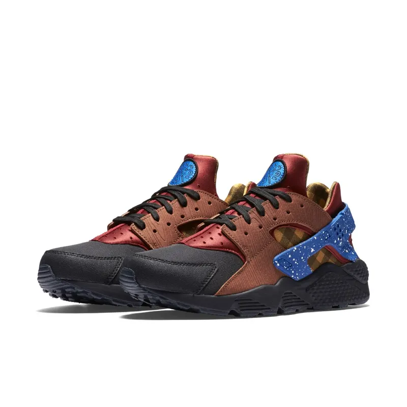 Nike Air Haurache Campfire Pack Dark Cayenne/Blue Spark-Black-Cognac-Anthracite-Gold Suede (704830-600)