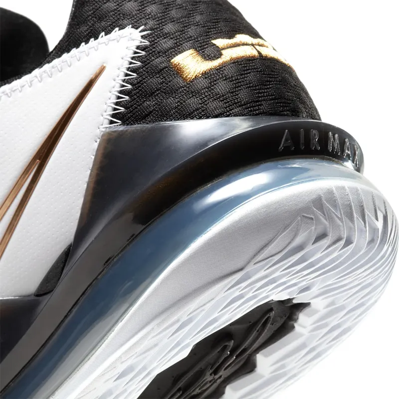 Nike LeBron Seventeen Low White / Metallic Gold / Black (CD5006-101)