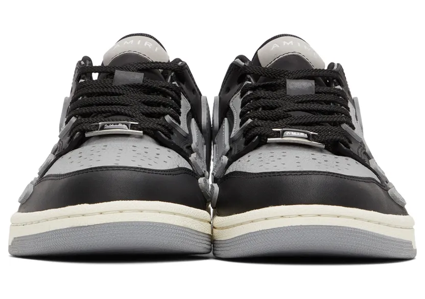 AMIRI Black & Grey Low Skel Top Sneaker (SS22MFS003) (2)