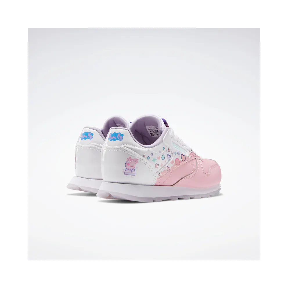 Adidas Peppa Pig Classic Leather Light Pink / Cloud White / Purple Glow (GZ6483)