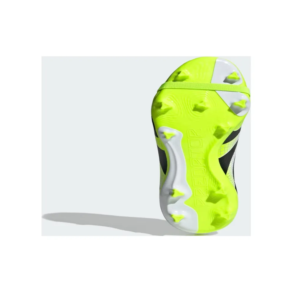adidas Predator League Fold-Over Tongue FG/MG Cloud White Core Black Lucid Lemon (JI1111)