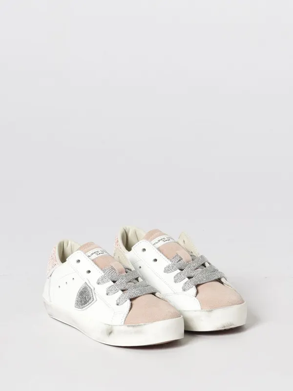 Philippe Model Leather with Glitter Philippe Model White (833401)