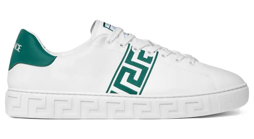 Versace Greca sneakers met borduurwerk – Wit (10144601A10303)