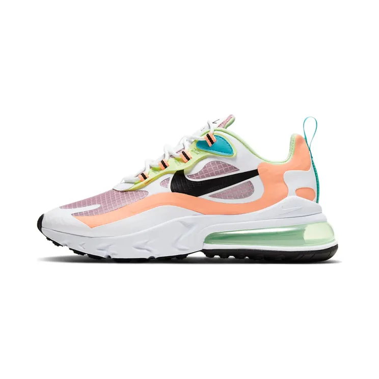 Nike Air Max 270 React SE “Light Arctic Pink / Orange Pulse / White / Black” (CJ0620-600)