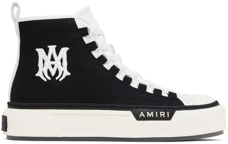 Amiri Black & White M.A. Court BLACK / WHITE-CANVAS (AW22MFS015)