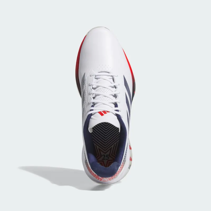 adidas Adizero ZG Spikeless Golf Cloud White Dark Blue Red (JS1898)
