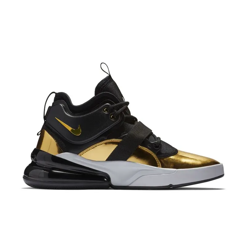 Nike Air Force 270 Think 16 (Gold Standard) Metallic Gold/Black-White (AT5752-700)