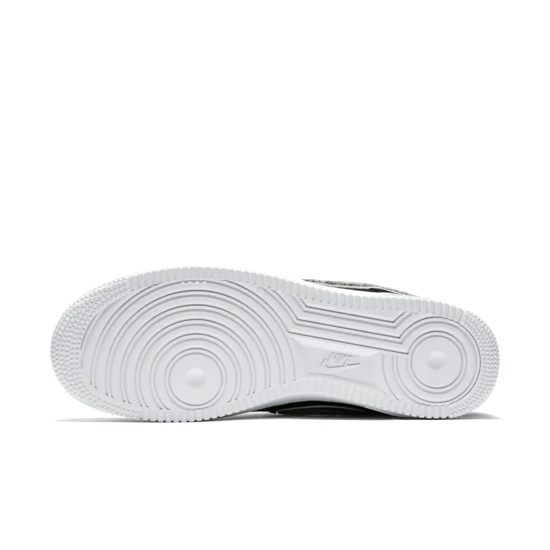 Nike Air Force 1 Low 3D Chenille Swoosh Black Cool Grey Black/White-Cool Grey-White (823511-014)