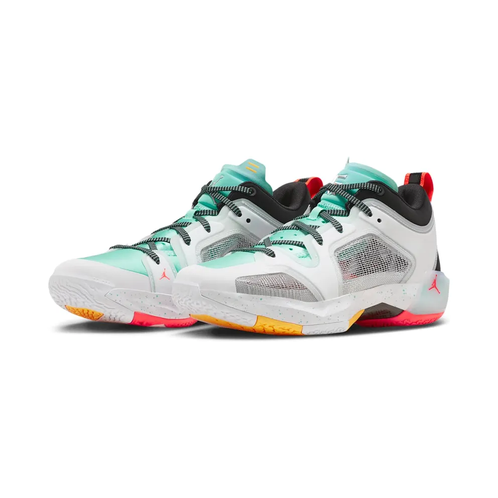 Jordan 37 Low PF Guo Ailun White Island Green Black Metallic Silver (FB8486-130)
