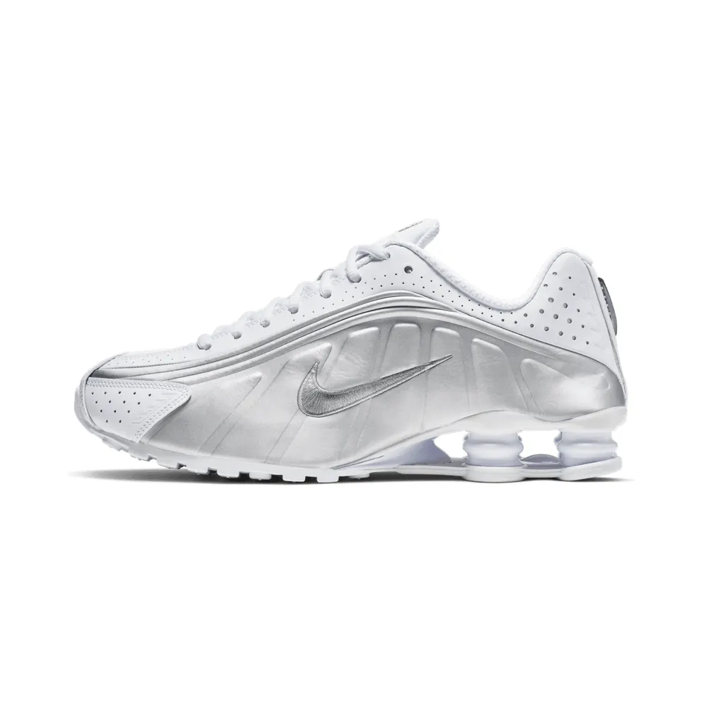 Nike Shox R4 White Metallic Silver White/Metallic Silver-Bright Crimson-Metallic Silver (104265-131)