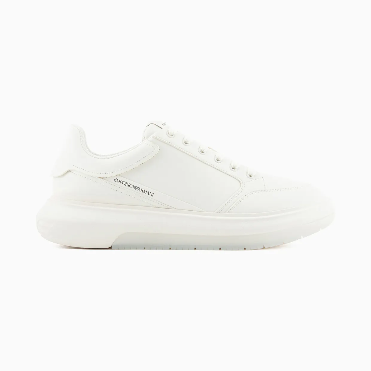 Armani Low-Top In Smooth Leather With Side Logo (X4X633-XM964-M801)