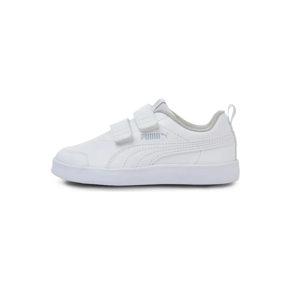 PUMA Courtflex V2 Kids’ White/Gray Violet (371543-04)
