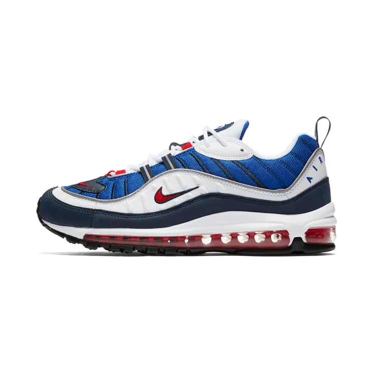 Nike Air Max 98 ‘Gundam’ White/University Red-Obsidian (640744-100)