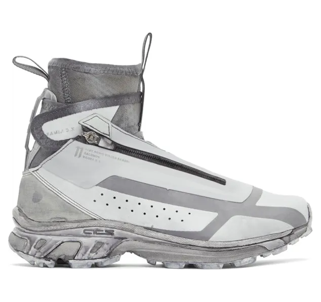11 by Boris Bidjan Saberi Grey Salomon Edition Bamba 3 High Sneakers (165 11xS)
