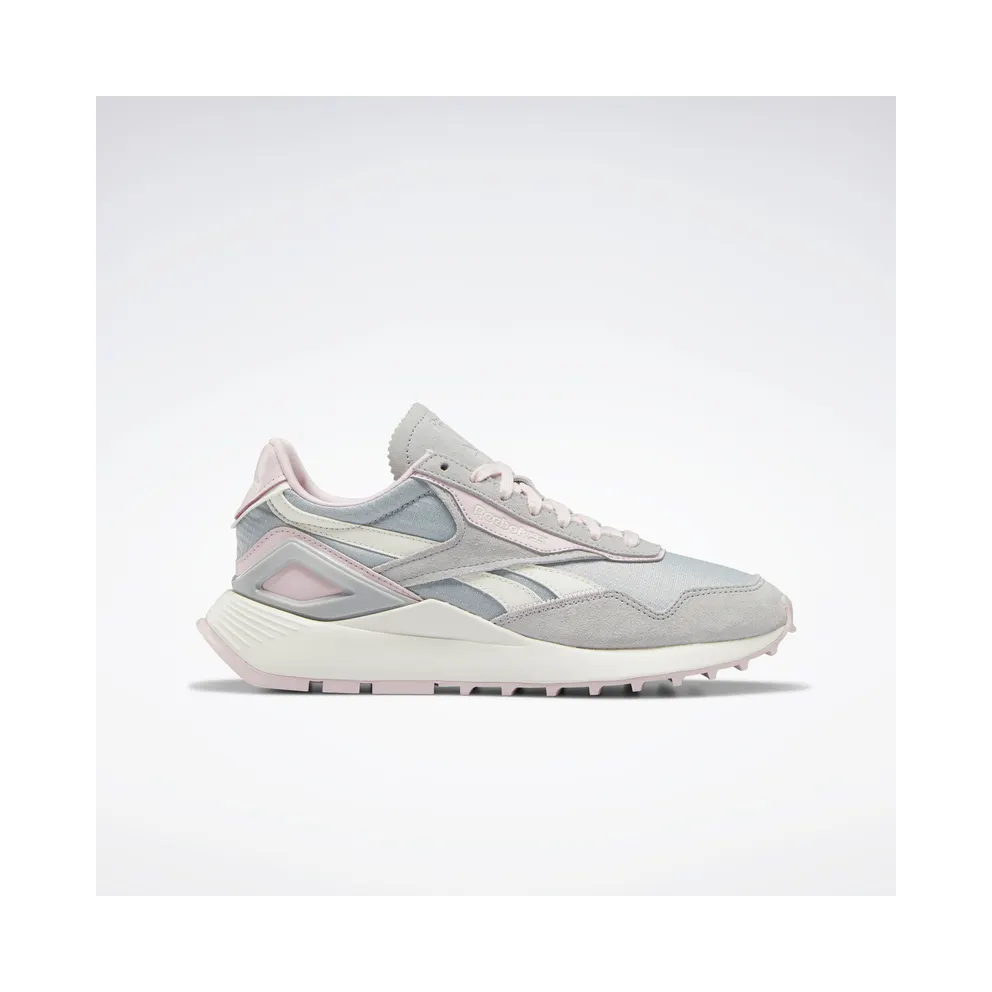 Reebok Classic Leather Legacy AZ Shoes Pure Grey 3 / Chalk / Frost Berry