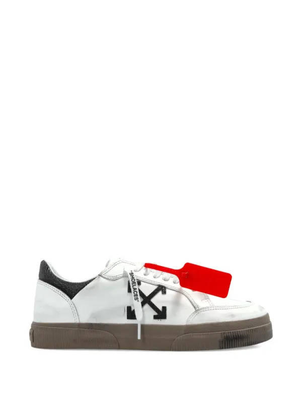 OFF-WHITE New Low Vulcanized Vintage White Black (OMIA293S26LEA0021110)