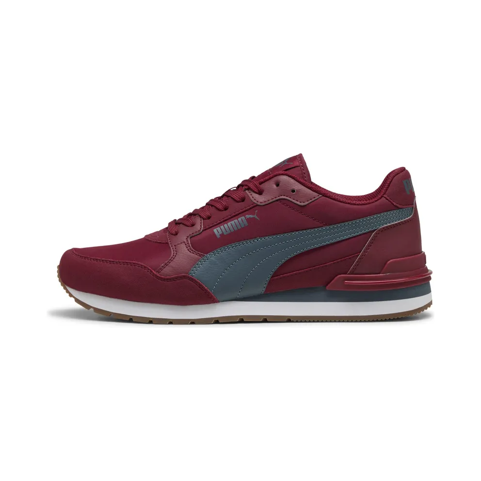 Puma ST Runner v4 Nylon “Garnet Glow / Evening Blue / Puma White / Gum” (399069_30)