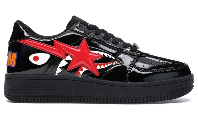 A Bathing Ape Bapesta Shark Black (1H30-191-012-BLK)