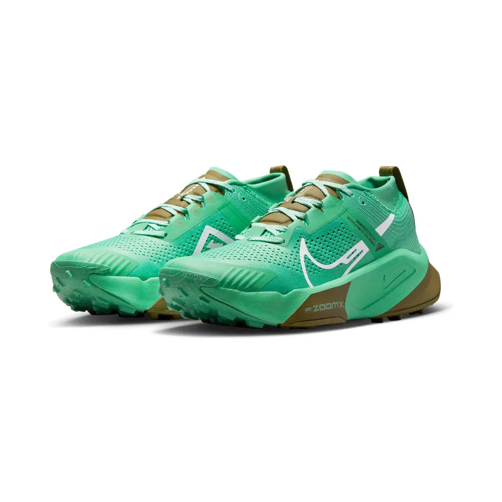Nike ZoomX Zegama Trail “Spring Green / Olive Flak / Black / White” (DH0623-302)