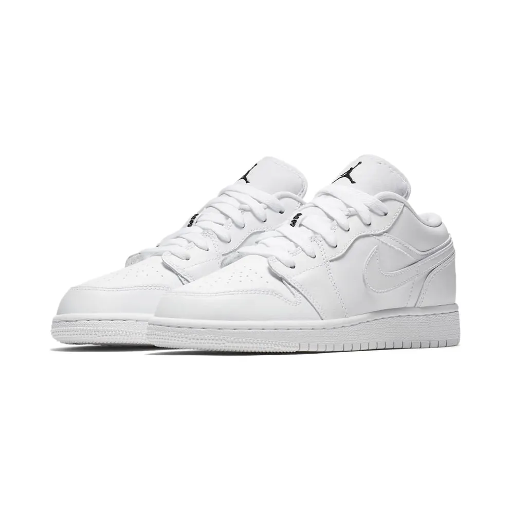 Jordan 1 Low Triple White (GS) White/Black (553560-110)