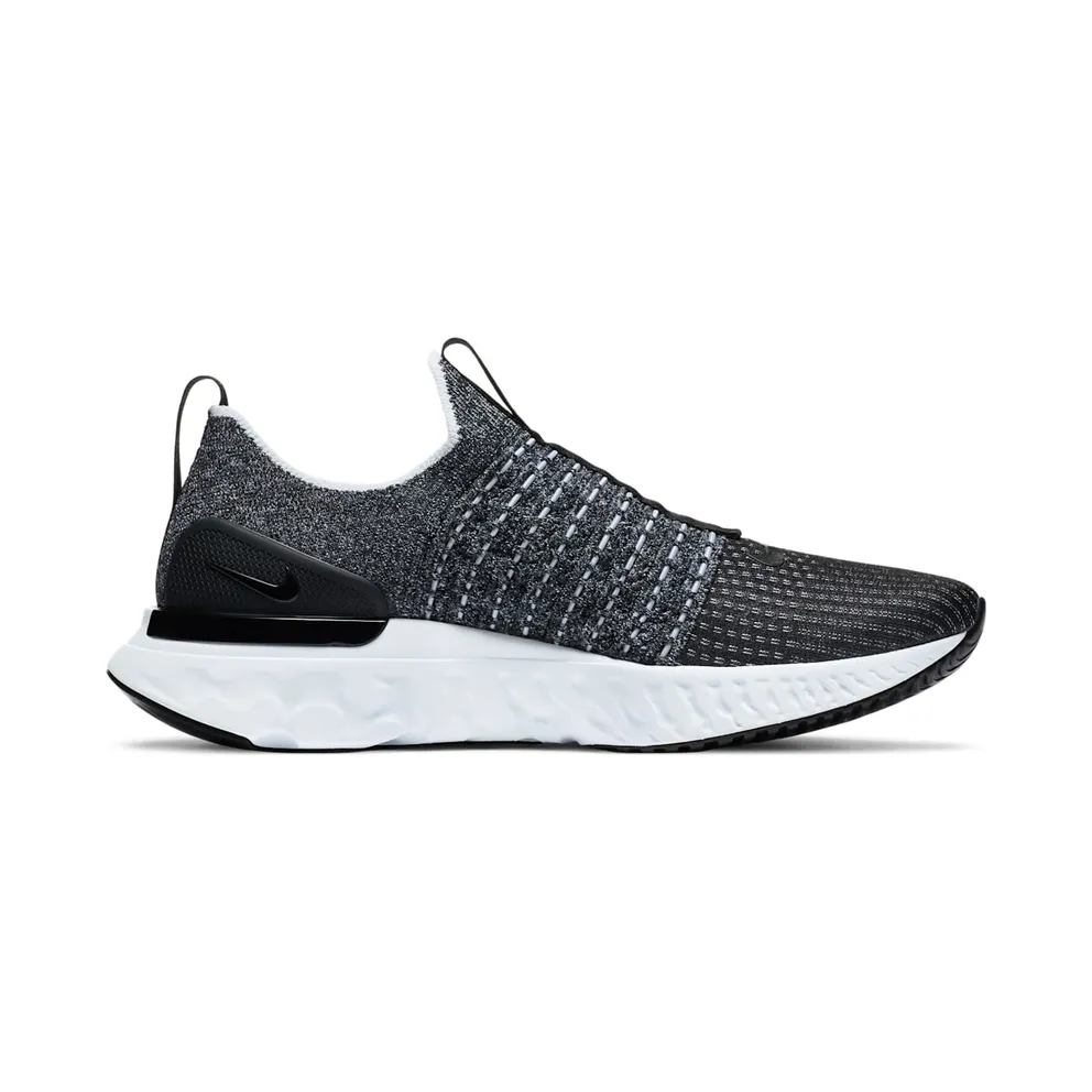 Nike React Phantom Run Flyknit 2 Black White Blend Black/White (CJ0277-003)