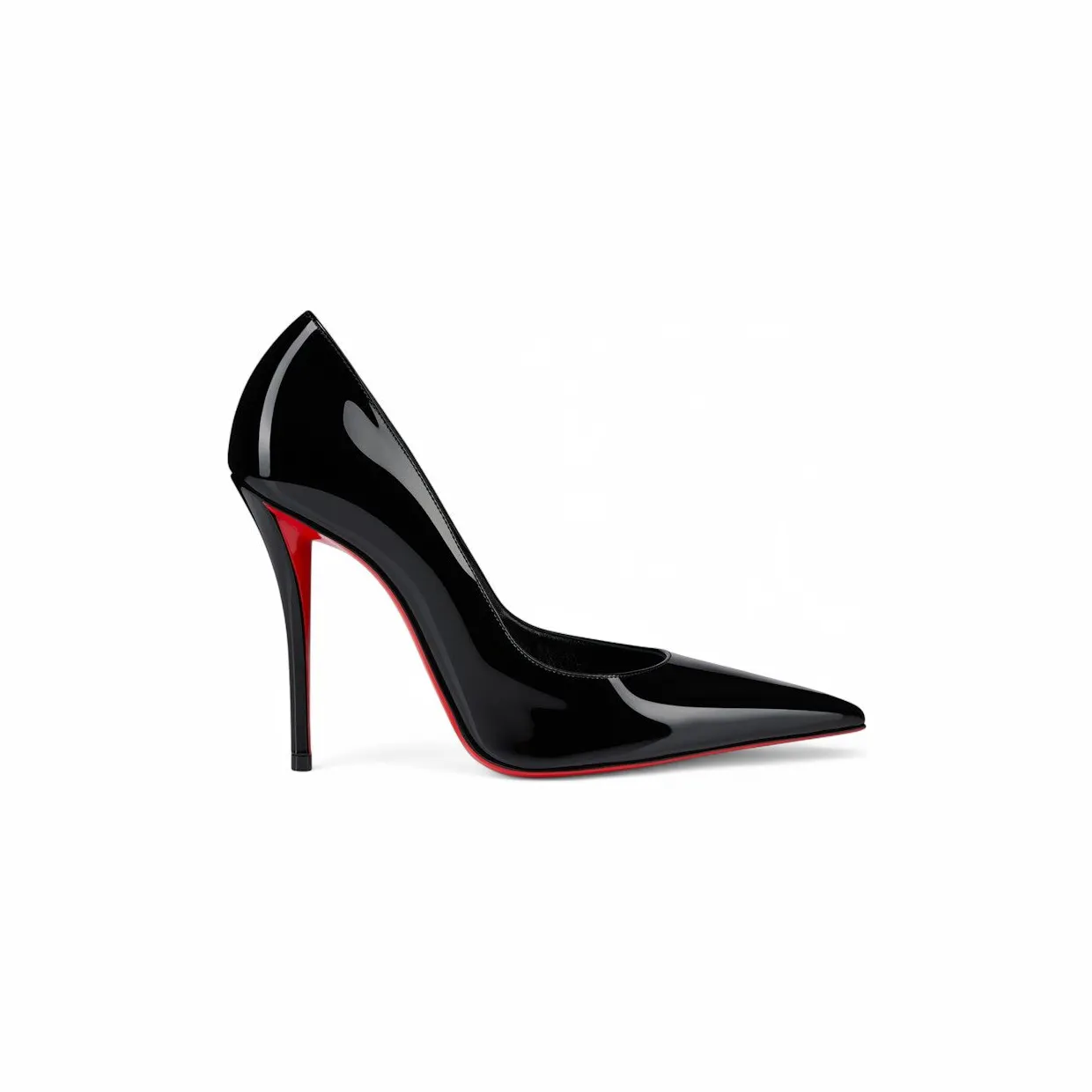 Christian Louboutin Miss Z 100mm Pump Black Patent Calf Leather (1250939B439)