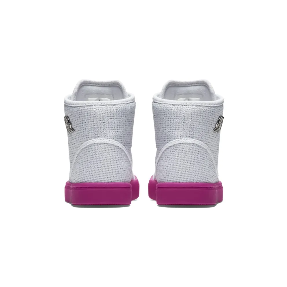 Jordan Air Jasmine GG White (GS) White/Black Medium Fuchsia Metallic Silver (768927-128)