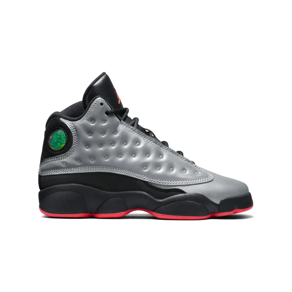 Jordan 13 Retro Infrared 23 (GS) Rflct Slv/Infrrd 23/Black (696299-023)