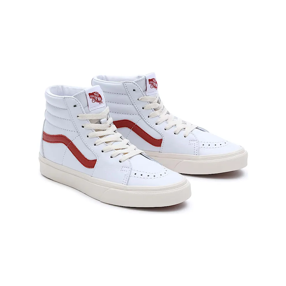 Vans Vintage Pop Sk8-hi Red – “White” (VN0007NSRED)
