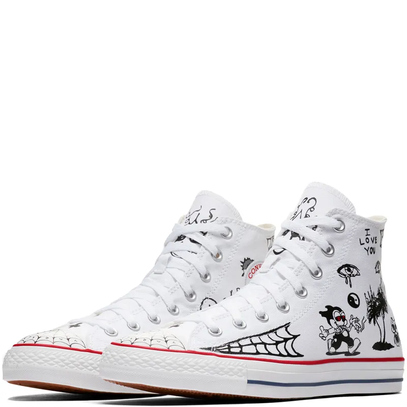 Converse Chuck Taylor All-Star Pro Sean Pablo White White/Black (163040C)