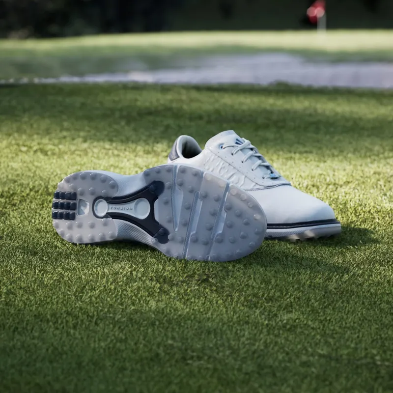 Adidas MC70 SPIKELESS Golf Shoes Cloud White / Collegiate Navy / Halo Silver (JQ3492)